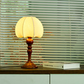 新中式 床头灯 中古台灯卧室高级感主卧复古怀旧客厅布艺灯书房美式