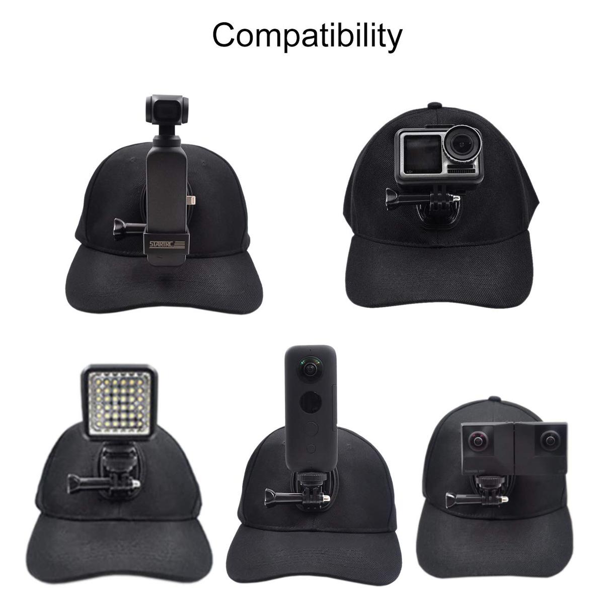 Insta360 X5摄影帽POCKET2口袋相机鸭舌帽配件360X3/X4遮阳帽配件