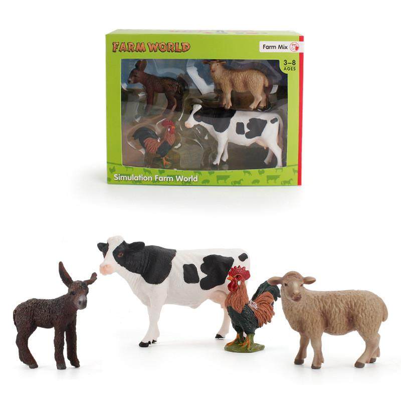 益智儿童家禽动物农场套装摆件奶牛绵羊公鸡驴仿真动物模型牧场,玩具/童车/益智/积木/模型,其他模型玩具,淘宝优惠券,粉丝福利购,淘宝优惠卷
