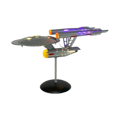 爆款金属迷航enterprise星际宇宙飞船工艺品摆件带灯金属摆件