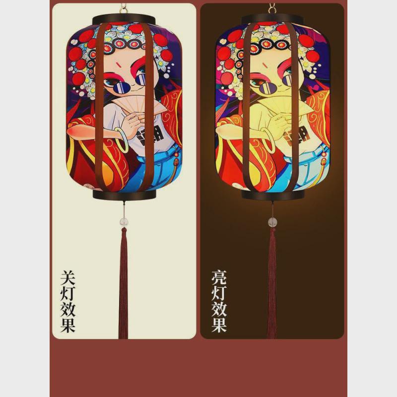 仿古灯笼户外广告印字制红吊灯挂饰国潮中式防水中国风手工宫灯