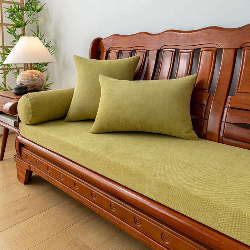 2u8k纯色四季通用实木沙发坐垫加厚加硬老式木质沙发垫子沙发垫海