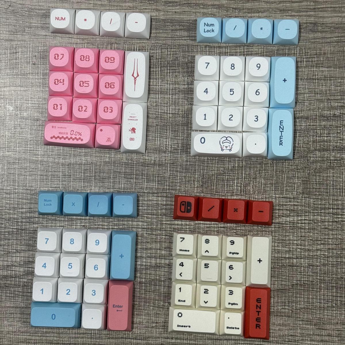 机械键盘数字区键帽pbt热升华MA彩色OEM17键21键原厂小键盘xda高