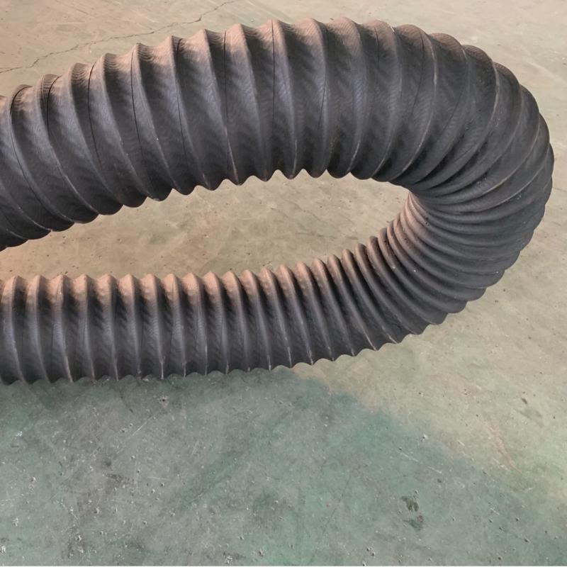 黑色橡胶消防车整体式水管吸轻质水管耐高压橡胶管消防dn100125