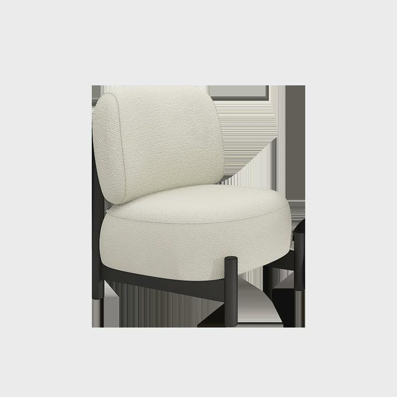 kl小户型单人休闲现代简约阳台客厅家用民宿洽谈接待铁艺沙发椅