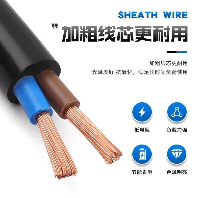 rvv2*2.5平方电缆电线加厚户外专用电线大功率厂家源头电线