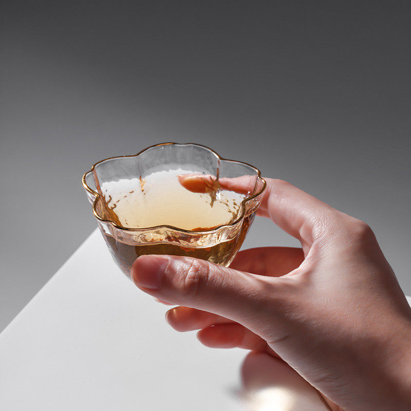 rkt4玻璃小茶杯个人专用功夫茶主人杯男士女士单个小杯