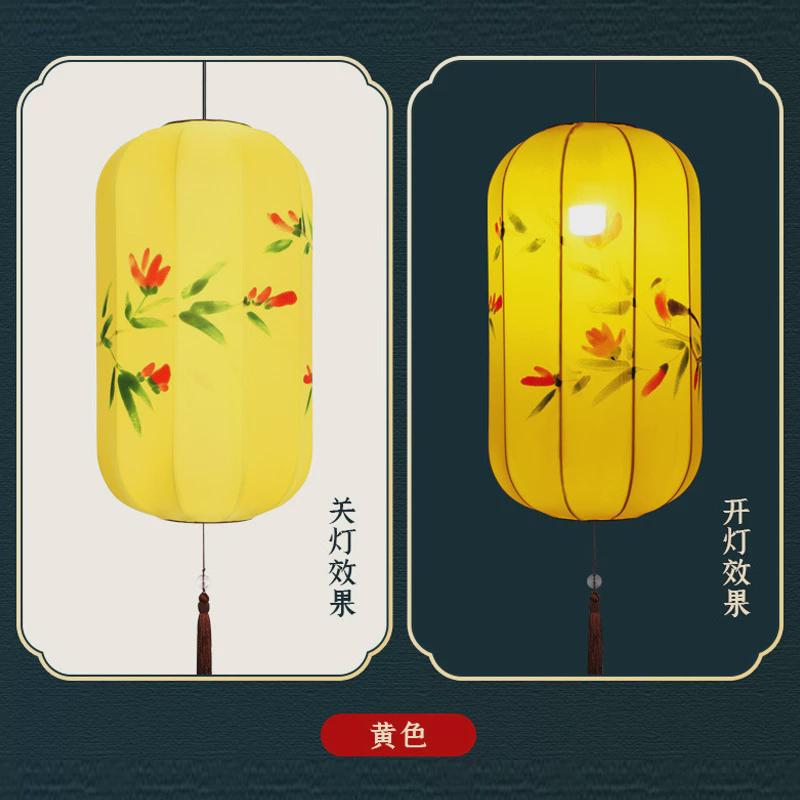 中式弹力布灯笼火锅店茶楼酒店开业古典手绘灯笼冬瓜异性广告灯笼