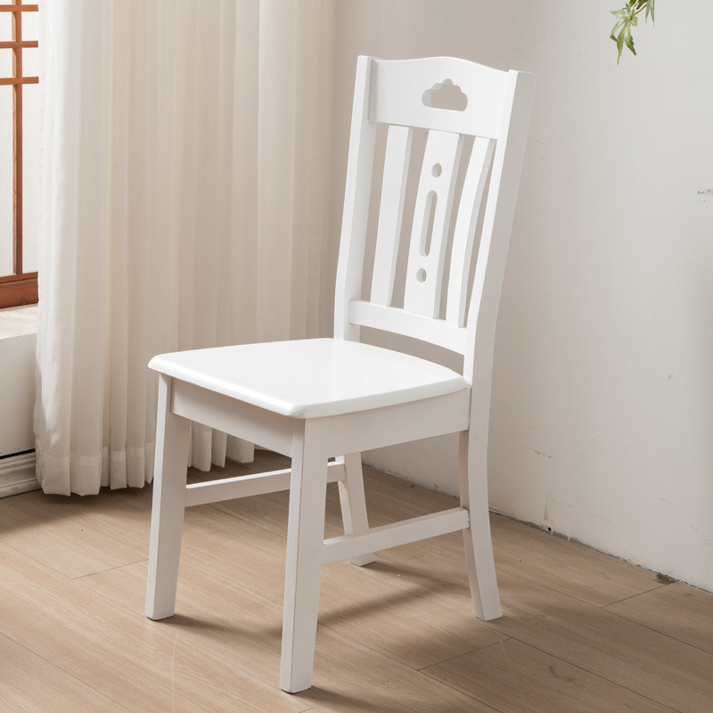 餐椅整装全实木家用餐厅客厅北欧简约书桌餐桌椅子靠背椅原木凳子