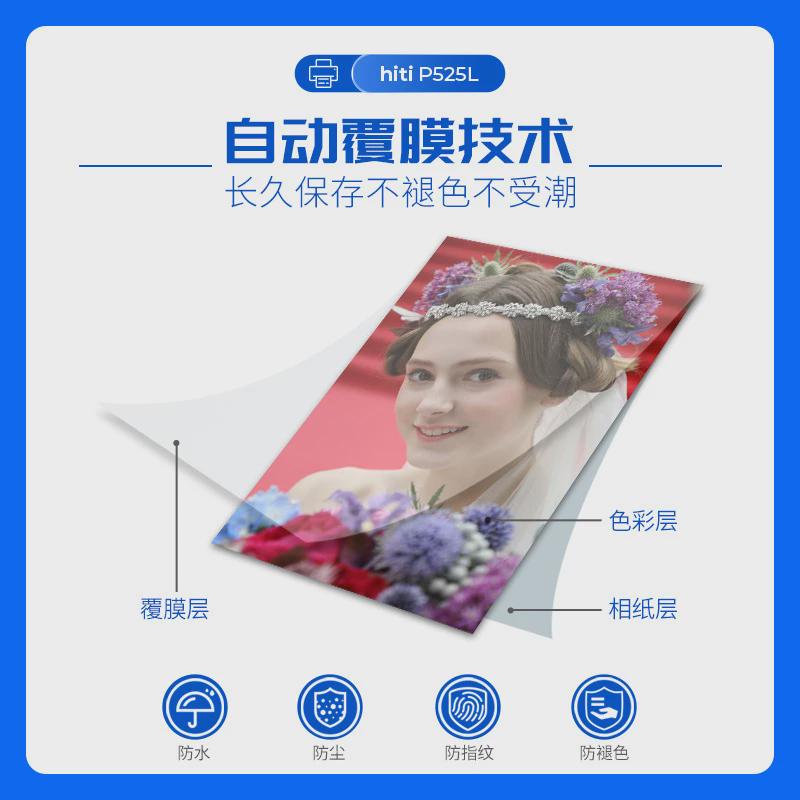 Hiti呈妍P750L热升华打印机商用景区6/7/8寸快照证件照片冲印机
