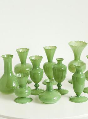 新款ins时尚花瓶洛可可小花瓶玻璃插花养花瓶迷你水培桌面摆件批