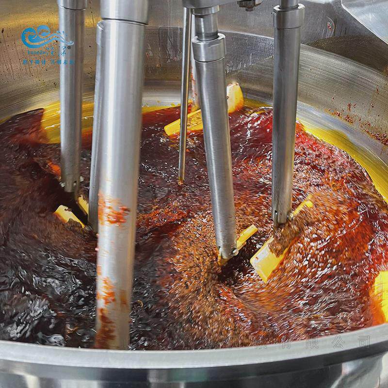搅拌底料小龙虾炒锅全自动大型龙虾酱料炒料机器炒龙虾酱料机器