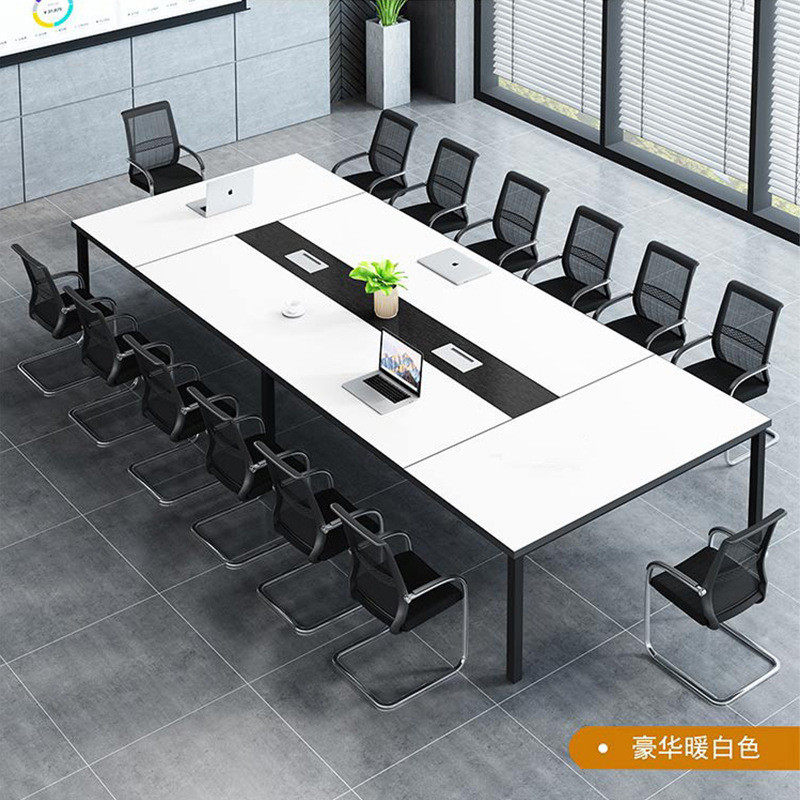 会议桌长条办公长桌简约现代洽谈培训接待桌会议室办公桌椅组合,商业/办公家具,会议桌,淘宝优惠券,粉丝福利购,淘宝优惠卷