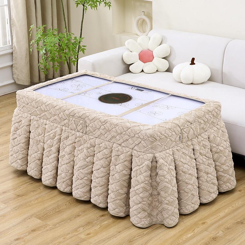 烤火桌子罩套长方形火炉桌罩套加厚取暖桌布电炉子套罩新款暖炉罩