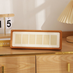 高级感长条立体相框木质中空相框轻奢奶油风相框照片手工摆台相框