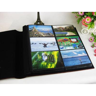 6寸4r像册600仿皮影集《红色幸福家庭》靓影张面相册情侣相册