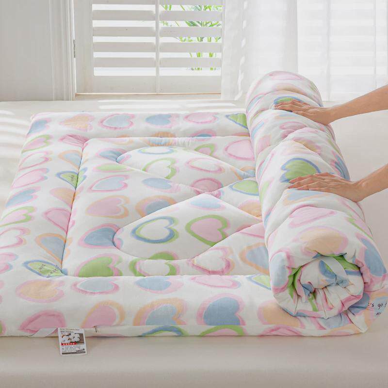 可折叠床垫棉花1.8床褥加厚学生宿舍床垫子90cm1.2米上下铺架子床