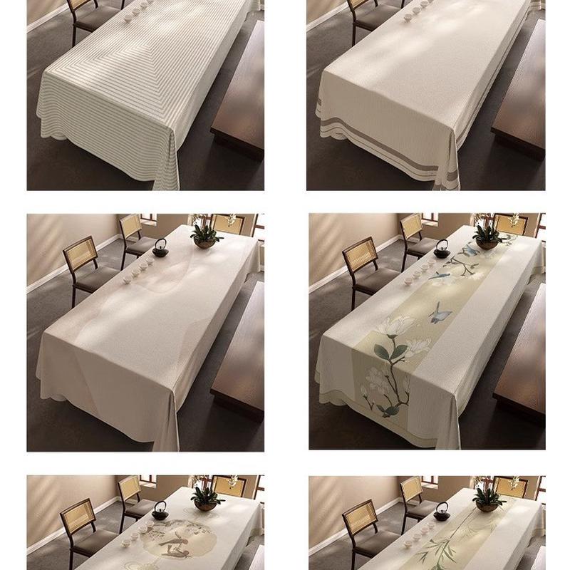 热销现代简约会议室办公室高档长方形桌布会议桌长桌布酒店高级感