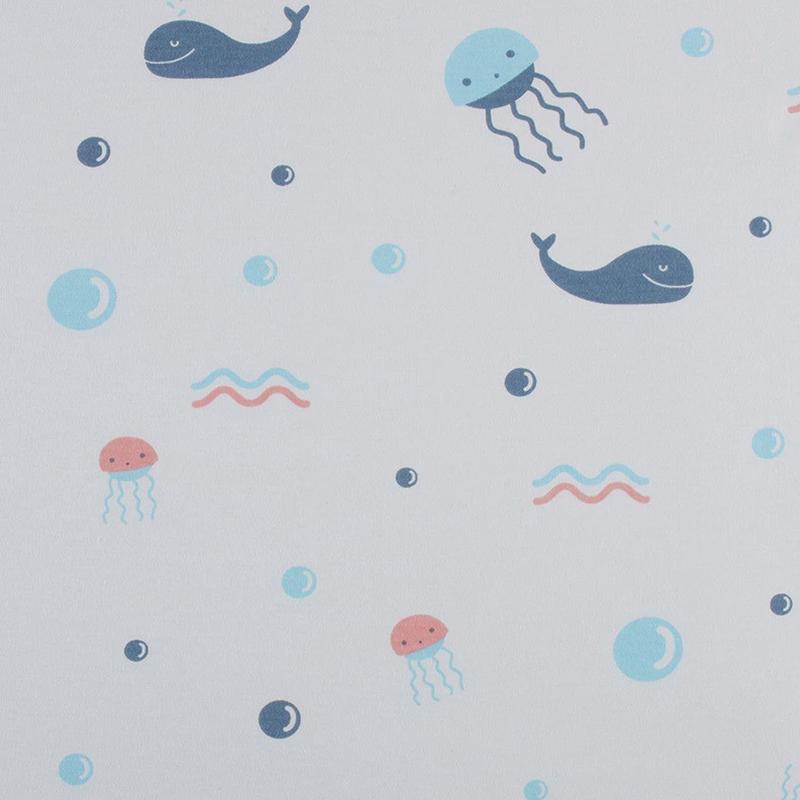 40s婴童卡通全棉针织双面布家居服宝宝床笠全棉睡袋面料