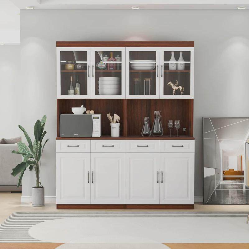 餐边柜高柜一体靠墙现代简约酒柜家用茶水餐厅厨房实木收纳储物柜,住宅家具,餐边柜,淘宝优惠券,粉丝福利购,淘宝优惠卷