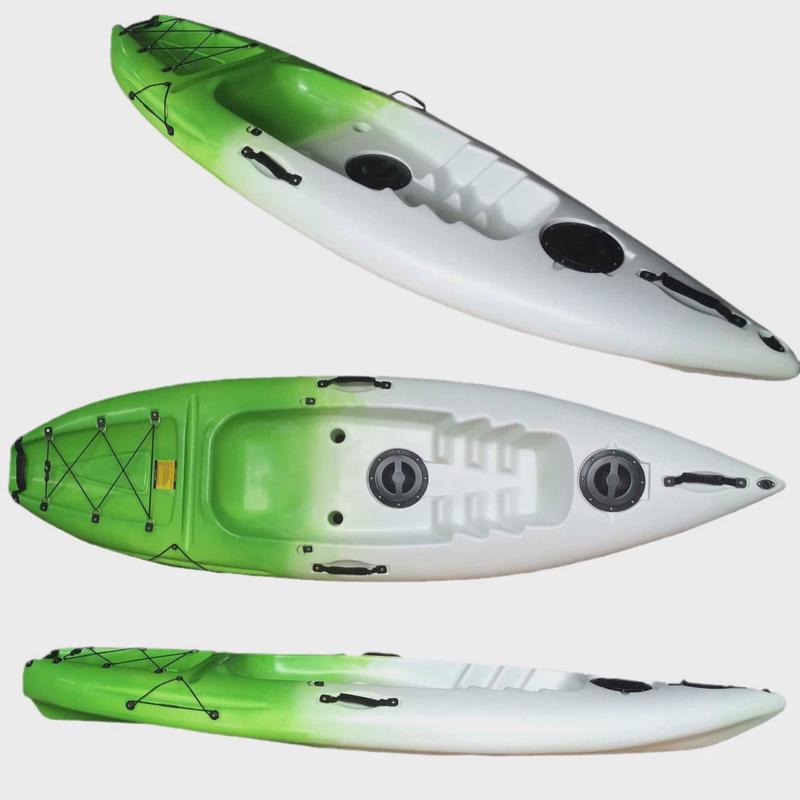 高端小巧单人携带方便艇工厂硬艇塑料滚塑皮划艇钓鱼