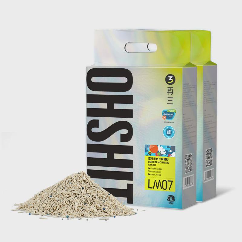 再三混合猫砂除臭低尘豆腐猫砂膨润土不沾底可冲厕所猫沙5斤10kg