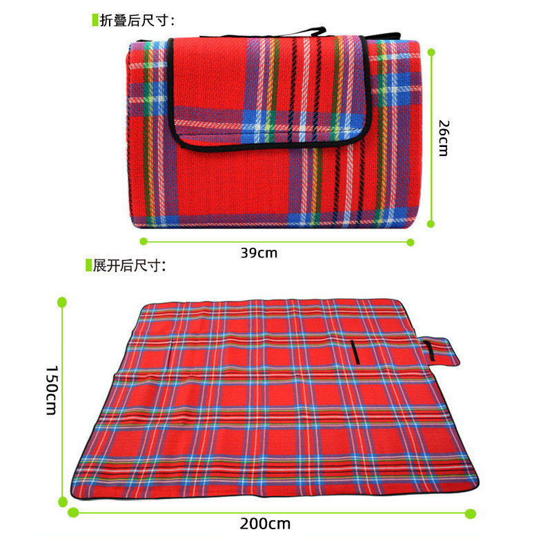 野餐垫户外防潮垫露营便携式垫午休加厚防潮垫踏春垫沙滩睡垫