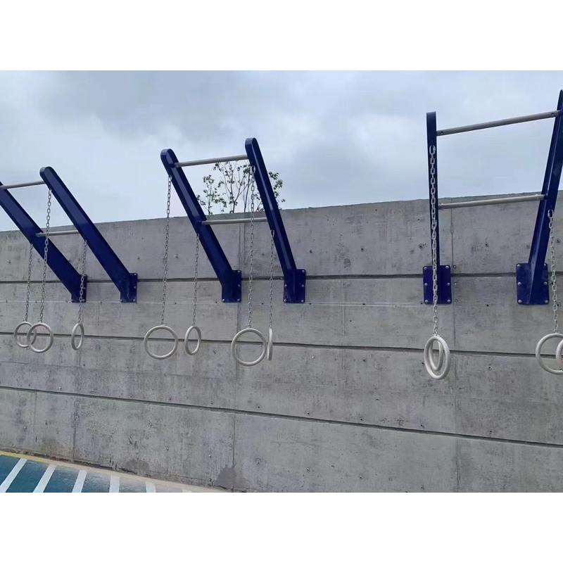 单杠公园健身器材吊环户外室外小区壁挂式墙体健身器材上肢牵引器