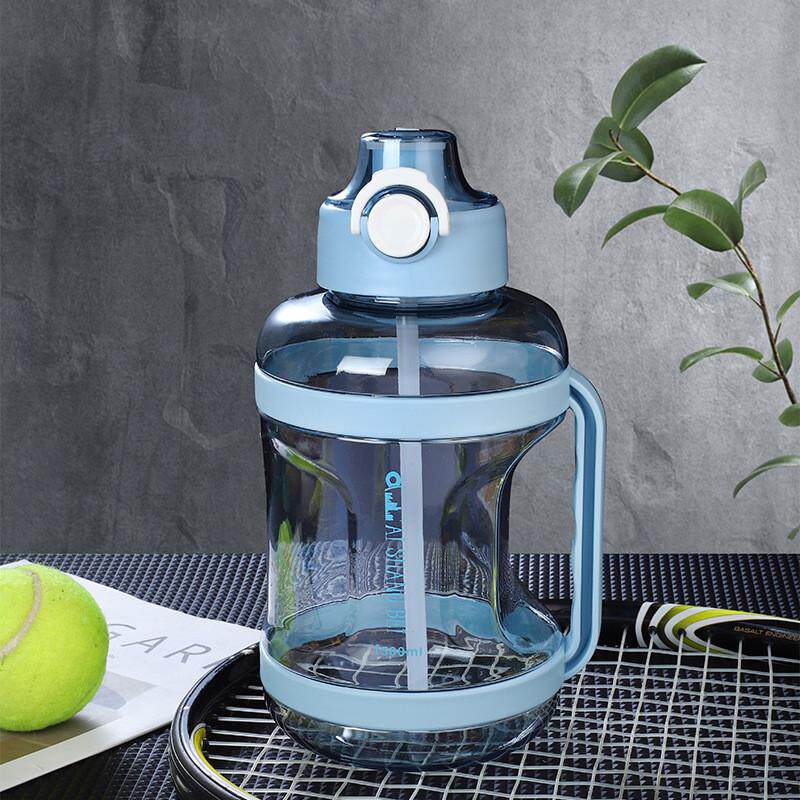 新款吨吨水壶吸管杯耐热耐摔运动健身太空杯新款吨吨桶PC塑料水桶