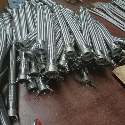 扳把式快速接头母头衬四氟金属软管不锈钢编织管PTFE