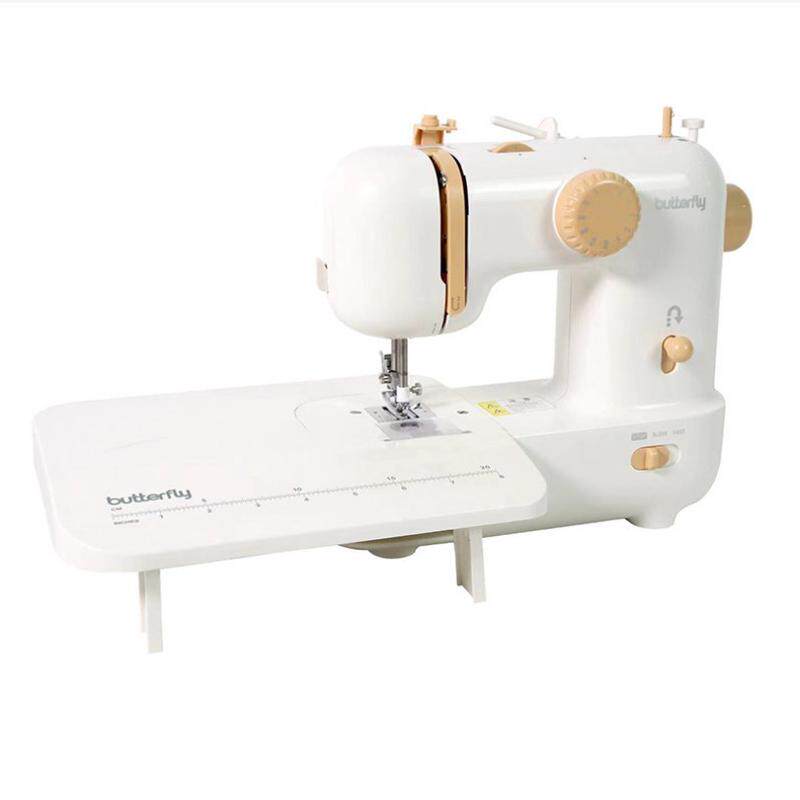 蝴蝶牌拿铁迷你M21M21PRO家用电动多功能台式缝纫机吃厚锁边锁眼
