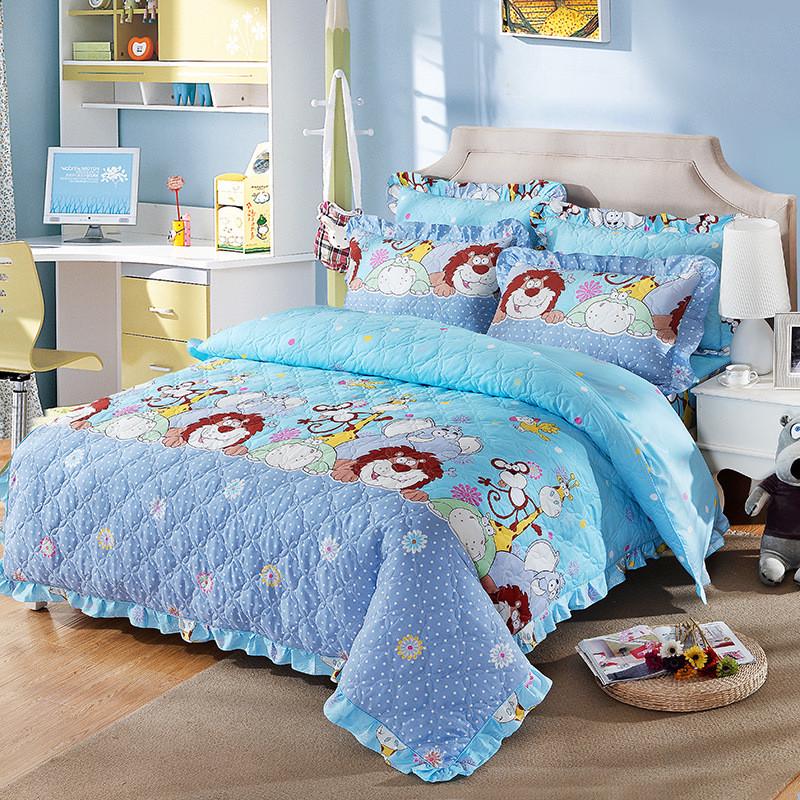 套件14-1厂家直销全棉斜纹全套夹棉通款普床裙/床笠四件套