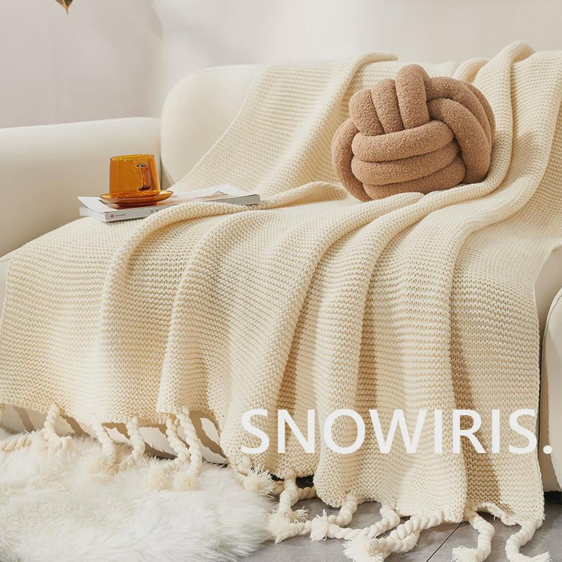 i9at简约现代风沙发毯休闲毯名宿酒店样板间毯装饰床尾巾轻奢加厚