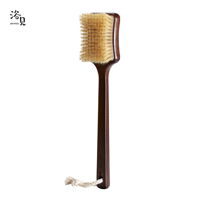 z655【立即购】乌檀刷浴刷洗澡刷沐浴刷软毛猪鬃毛身体刷按摩木