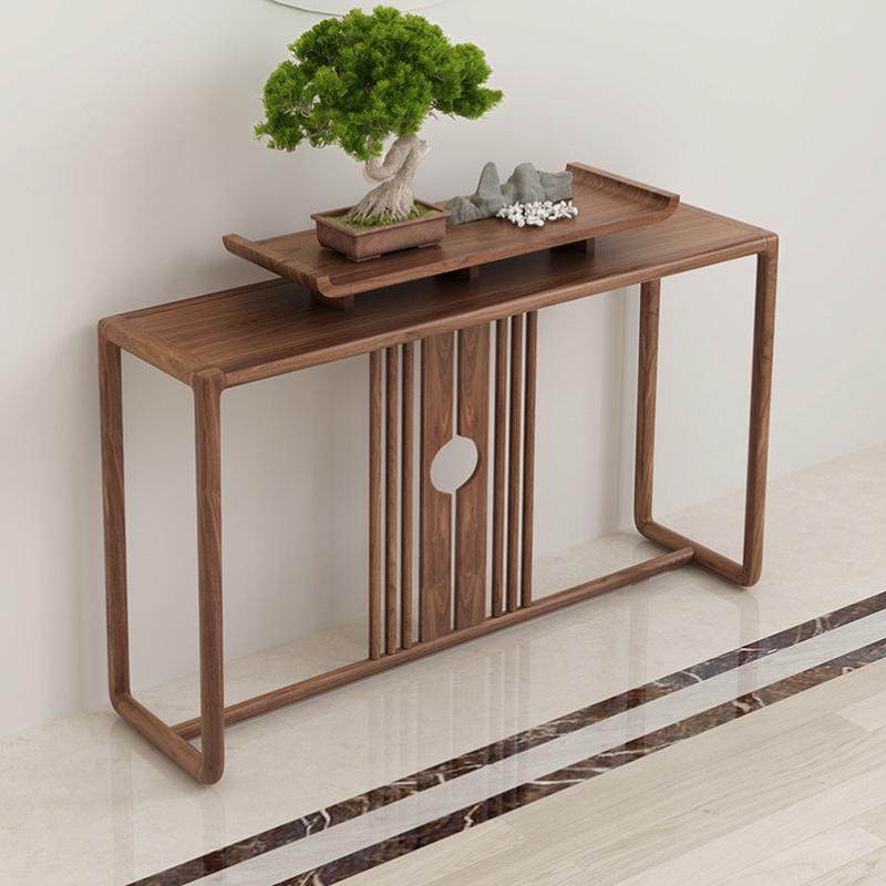 新中式实木玄关桌小户型民宿靠墙长条窄桌家用入户禅意条案玄关台,家居饰品,现代装饰画,淘宝优惠券,粉丝福利购,淘宝优惠卷