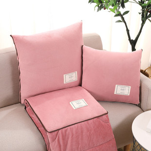 抱枕被子两用加厚二合一折叠汽车载枕头被办公室午睡毯子靠枕车用