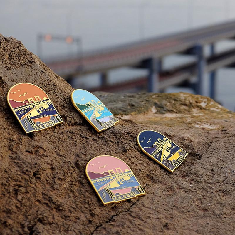 【趣浪商店】大连星海湾跨海大桥金属冰箱贴特色旅游纪念品包邮