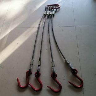 钢丝绳吊装索具多腿吊索一拖四脚手架搬运起吊作业配件行塔吊工具