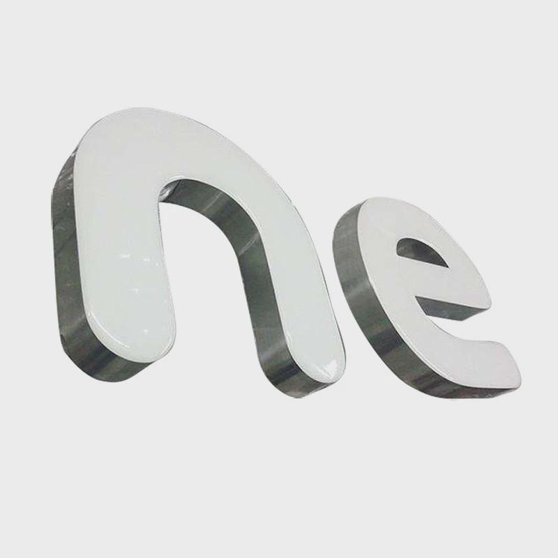 发光字加工定制厂家不锈钢迷你字LED广告字招牌门头户外树脂字