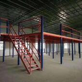 厂家直销定制多层仓储阁楼平台大型仓库钢制可拆卸阁楼式 重型货架