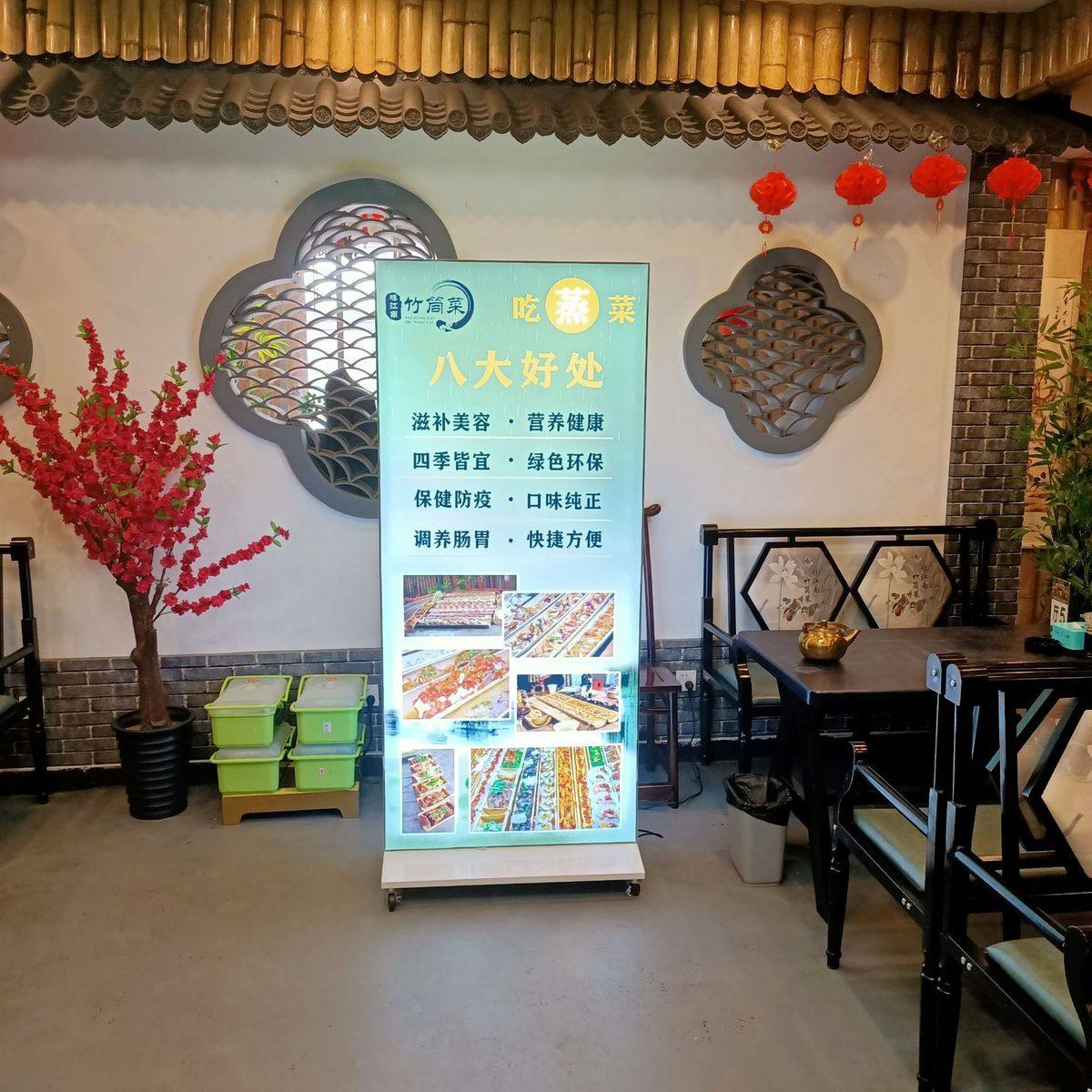 led立式灯箱移动广告牌户外防水落地uv软膜立式展架充电磁吸双面