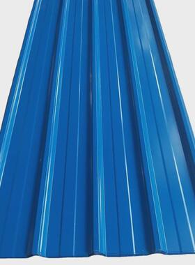 波纹板彩钢锌镀铝铁皮瓦楞板灰色白色0.8厚1mm钢结构厂房外墙板