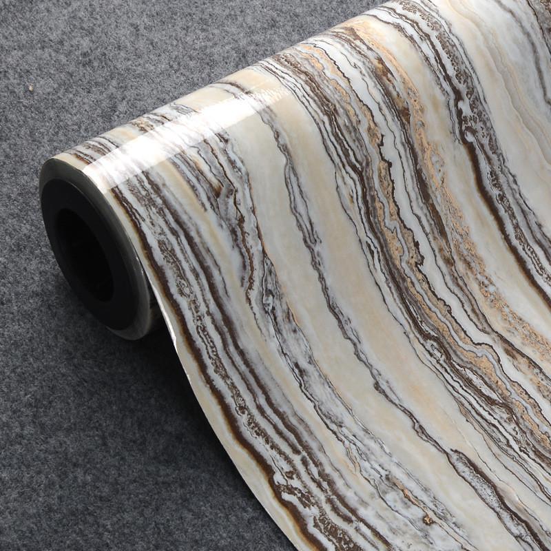 仿大理石贴纸防水防油贴纸厨房桌子橱柜装饰翻新家具壁纸烤漆墙纸