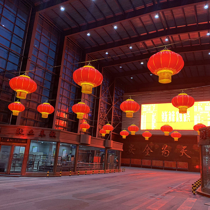 led灯笼大型中式灯笼塑料厂家批发城市亮化结实户外商业广告灯笼