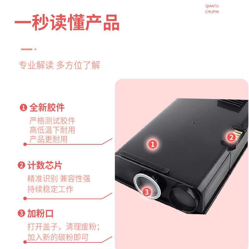 热销适用打印机墨盒cp405粉盒cp405dcm405df彩色施乐xeroxct20201