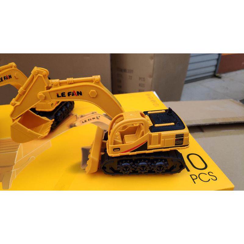 智慧小能手惯性工程车挖掘机推土机10只装推斗前进可动挖斗可调节