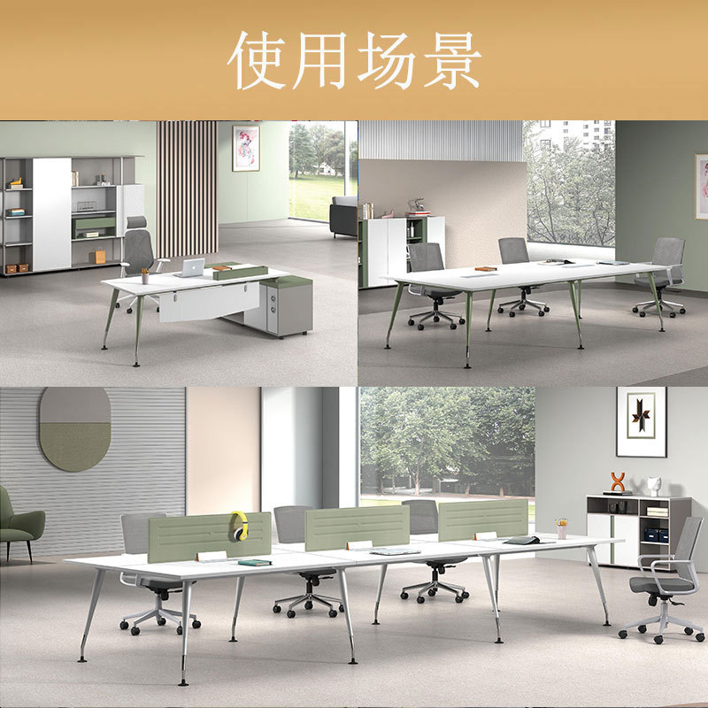 热销现代创意艺术铝合金桌脚喷涂桌架压铸会议桌大脚办公桌台架批