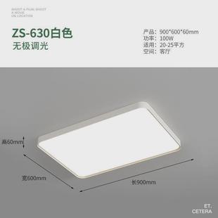 吸顶灯现代简约长方形大气极简家用led灯 智能大厅客厅灯2023新款