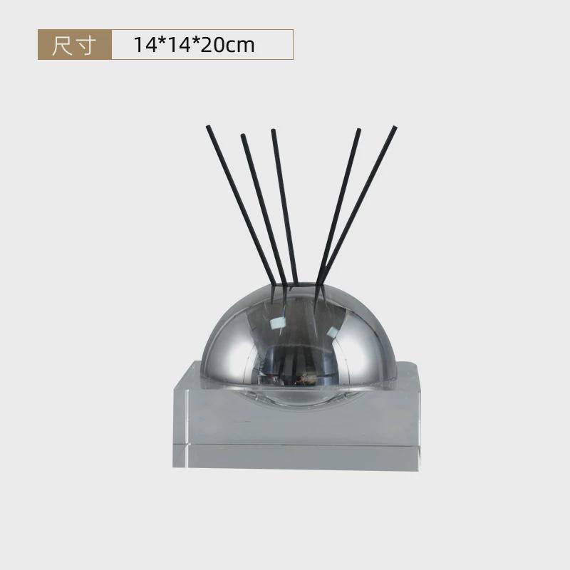 样板房用品水晶香蕈浴室装饰品摆件高档会所创意售楼处摆台客厅