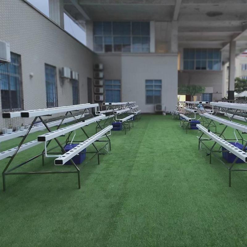 NFT无土栽培蔬菜草莓种植A字架水培设备阳台管道种菜机源头工厂